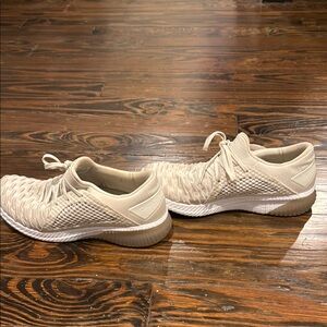 Beige Skechers Woven Sneakers